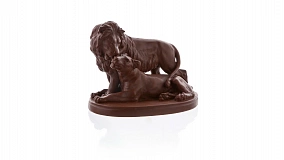 Фигурка Meissen 18 см Пара львов, Эрих Хезель,1939